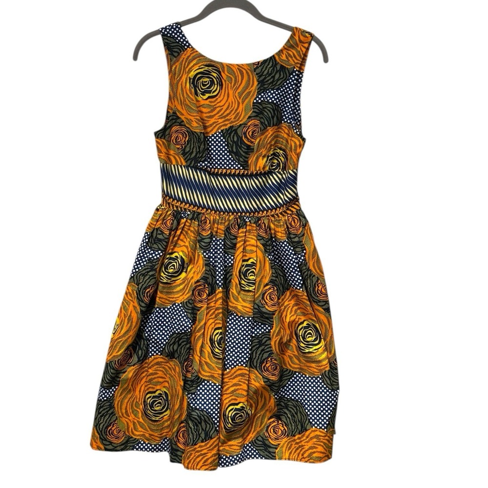 Anthropologie Mille Collines Moonrise Floral Polka Dot Dress, Size 2